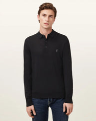 Mode Merino Long Sleeve Ramskull Polo Shirt