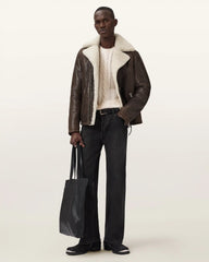Xylon Shearling Biker Jacket