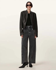 Sadler Slim Fit Leather Jacket