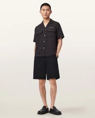 Corbett Relaxed Fit Linen Blend Shorts