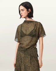 Sali Cropped Mesh Top