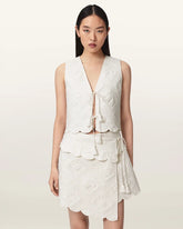 Mona Quilted Cropped Vest