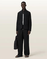 Leat Slim Fit Double Breasted Blazer