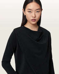 Skyler Long Sleeve Asymmetric Oversized Top
