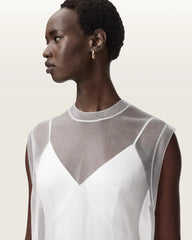 Ava Sleeveless Satin Midi Dress
