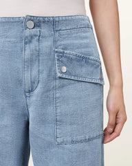 Val High-Rise Cargo Linen Blend Pants