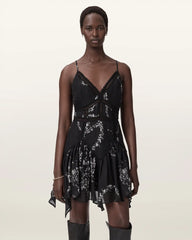 Zia Asymmetric Mini Dress