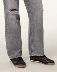 Kenny Woven Leather Sneakers