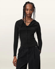 Hallie Cowl Neck Slim Fit Top