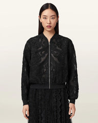 Jade Embroidered Bomber Jacket