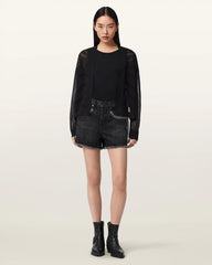 Misha Long Sleeved Cropped Cardigan