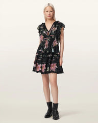 Zora Lace Trimmed Mini Skirt