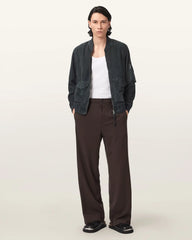 Rokko Relaxed Suede Bomber Jacket