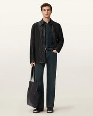 Toulouse Single Breasted Leather Coat