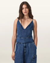 Lilah Denim Slim Tank Top