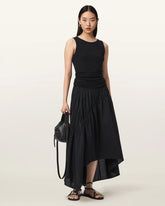 Nuria Gathered Maxi Skirt