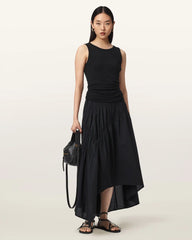 Nuria Gathered Maxi Skirt