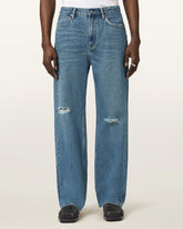 Lenny Loose Fit Wide Leg Denim Jeans