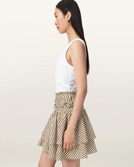 Kali Cotton Striped Mini Skirt