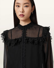 Ciara Sheer Lace Shirt
