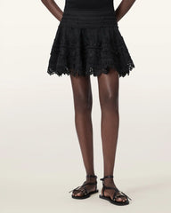 Lillith Embroidered Mini Skirt