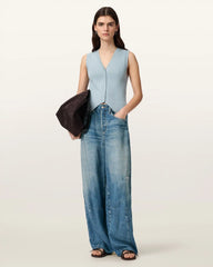 Jett Barrel Leg Illusion of Denim Pants