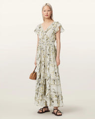 Canto Floral Ruffled Maxi Dress