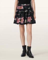 Zora Lace Trimmed Mini Skirt