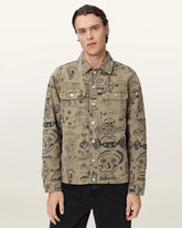 Sherb Printed Canvas Shacket