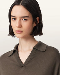 Bern Short Sleeve Woven Wool Polo