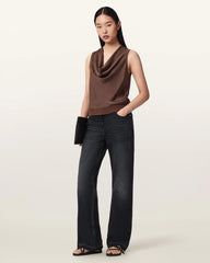 Zoey Sleeveless Cowl Neck Tank Top