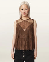 Clara Lace Mesh Sleeveless Top