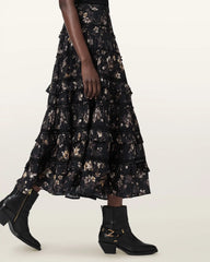 Talia Printed Midi Skirt
