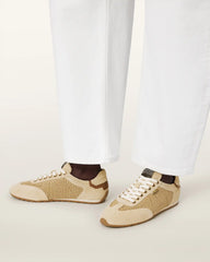 Liam Low Top Raffia Sneakers