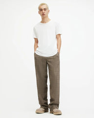 Figure Crew Neck Raw Edge T-Shirt