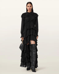 Leila Frill Maxi Dress