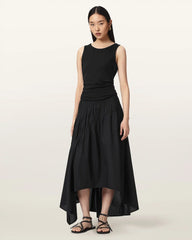 Nuria Gathered Maxi Skirt