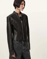 Sadler Slim Fit Leather Jacket