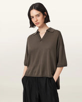 Bern Short Sleeve Woven Wool Polo