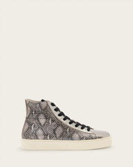 Tana Snake Print Leather High Top Sneakers