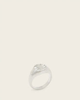 Jake Oval Textured Signet Ring