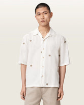 Feline Oversized Linen Blend Shirt