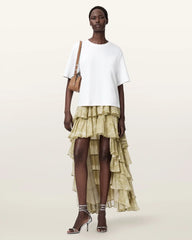 Cavarly Tiered Maxi Skirt