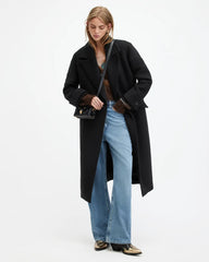Mabel Double Breasted Long Line Coat