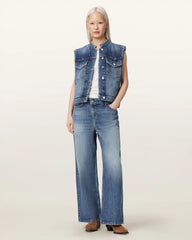 Mav Studded Denim Vest