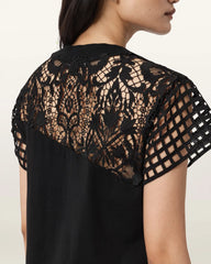 Zala Crochet T-Shirt Dress