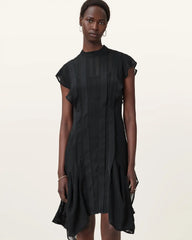 Fleur Textured Asymmetric Hem Dress