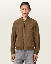 Morten Relaxed Fit Suede Bomber Jacket