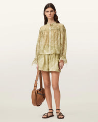 Delphine Relaxed Fit Gathered Shirt