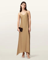 Leona V-Neck Maxi Slip Dress